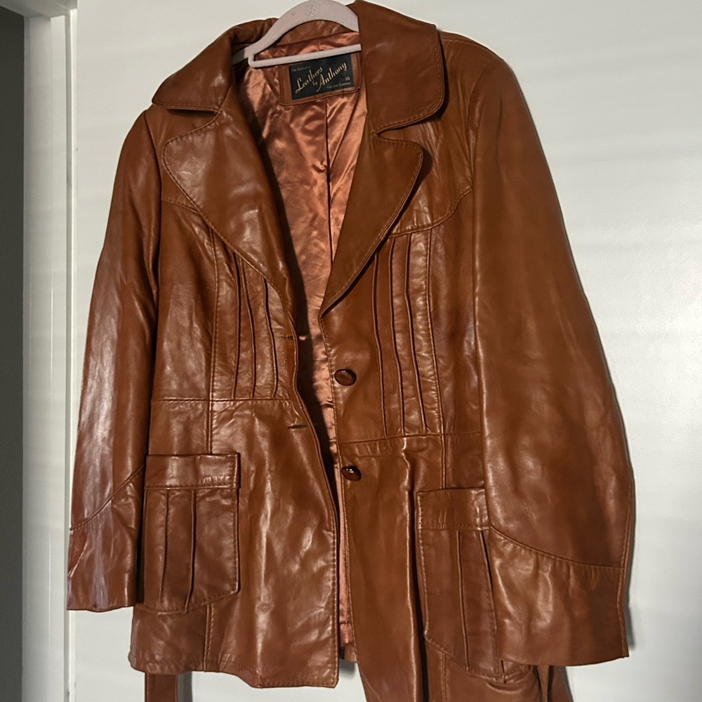 Vintage Brown Leather Jacket